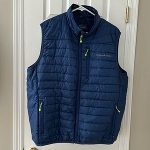 Men’s vineyard vines performance vest size L navy